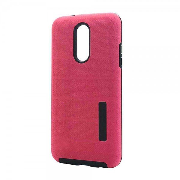 Wholesale LG Aristo 4+ / Escape Plus / Tribute Royal Strong Ultra Armor Hybrid Case (Hot Pink)